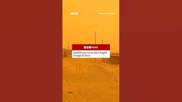 Skies across Peru turn orange after sandstorm. #Peru #Sandstorm #BBCNews