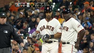 ARI@SF: Pagan lines four hits and scores three runs