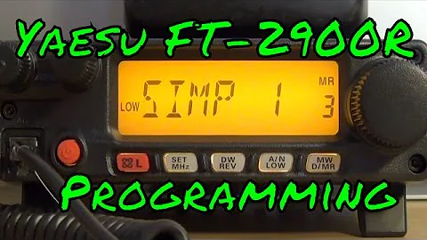 Yaesu FT-2980 and FT-2900R Programming Tutorial