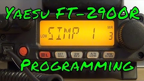 Yaesu FT-2980 and FT-2900R Programming Tutorial