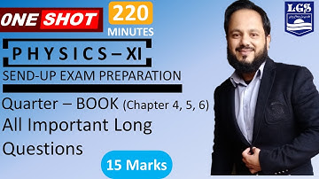 Physics - XI | Chap 4, 5, 6 |All Important Long Questions | Send-up Exam