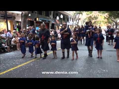 Desfile Infantil Moros y Cristianos Dénia 2013: Filà Cavallers del Me'n Fot