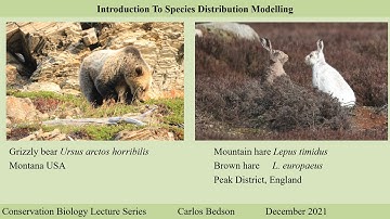 INTRODUCTION TO SPECIES DISTRIBUTION MODELS