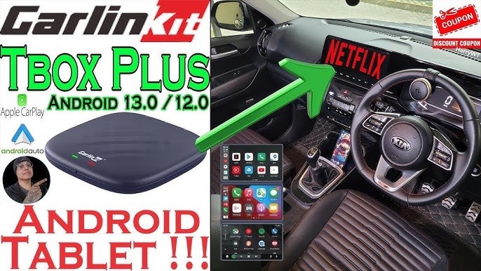 CarlinKit Android 13 CarPlay AI Box, 8 Go+128 Go, Snapdragon QCM 6125,  Augmentation des Performances de 33%，Support de CarPlay/Android Auto sans  Fil, Google Play Store, Netflix,  en Ligne : : High-Tech