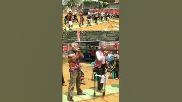 lomba sumpitan kalimantan blowgun contest