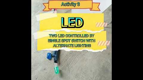 TWO LED CONTROLLED BY SINGLE SPDT SWITCH WITH ALTERNATE LIGHTING