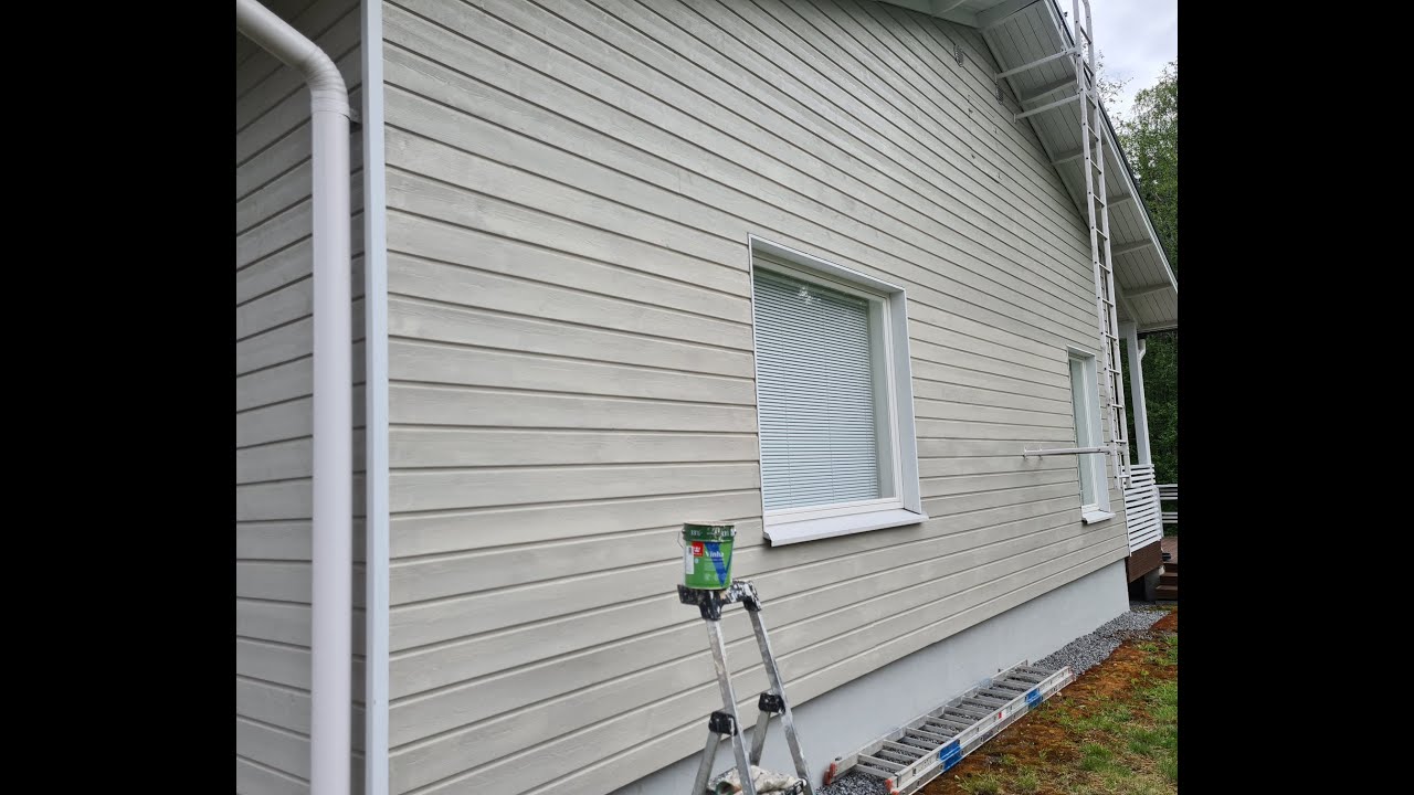 Talon päädyn maalaus