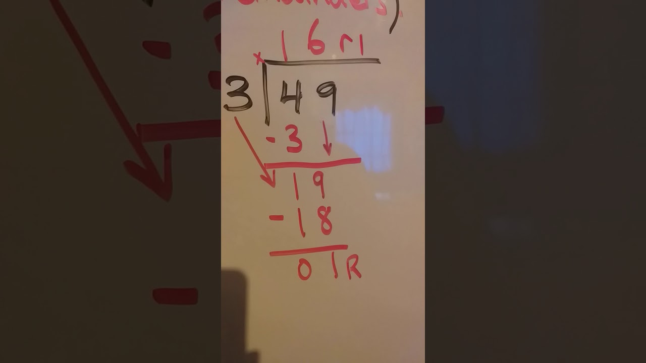 Long Division with remainders - YouTube