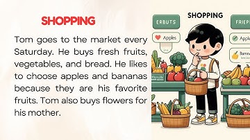 English Reading Practice for Beginners A1| Graded Reader| Level 1 | Shopping