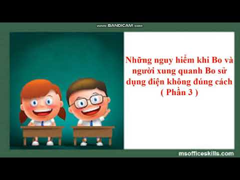 Lớp 5 - Môn: Khoa học - Bài: An toàn và phòng tránh lãng phí khi sử dụng điện (Tuần 24 - 10/4/2020)