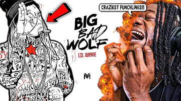 LIL WAYNE HAS THE CRAZIEST PUNCHLINES IN RAP! "Big Bad Wolf" (REACTION)