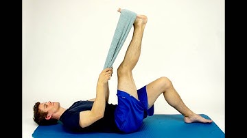 HAMSTRING STRETCH WITH TOWEL -hep2go