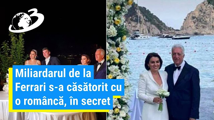Miliardarul de la Ferrari s-a căsătorit cu o româncă, în secret. Invitații au aflat în ultima clipă