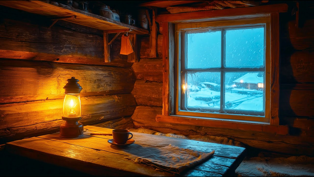 Холодный ветер снаружи, тёплый дом внутри | Уютная зимняя ночь под аккомпанемент фортепиано