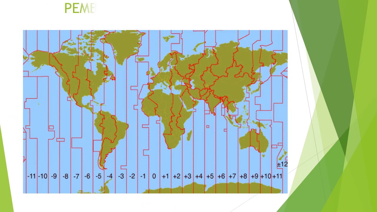 Земля разделена на часовых пояса. Карта часовых поясов мир.