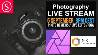 Photo Editing Live Stream - Affinity Photo OlivioTutorials.com