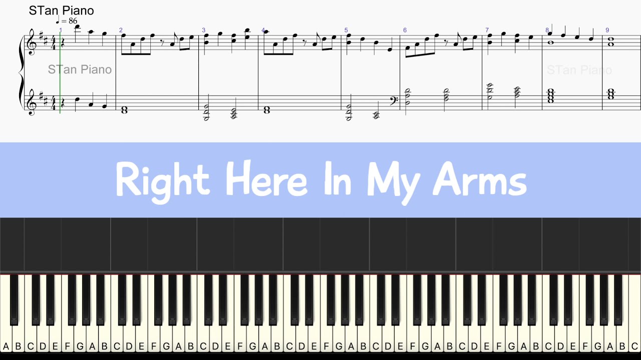 Right Here In My Arms - Barbie as The Island Princess - Piano