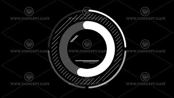 Infographic Element - Circle Chart on alpha channel