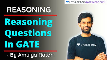 Reasoning Questions In GATE | Reasoning | GATE/ESE 2021 | Amulya Ratan