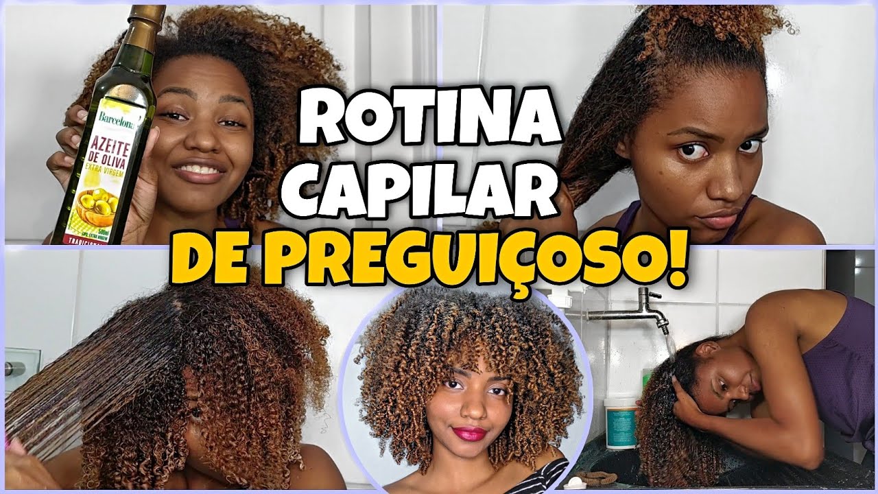 ROTINA CAPILAR DE PREGUIÇOSO BEM RAPIDA E PRATICA!
