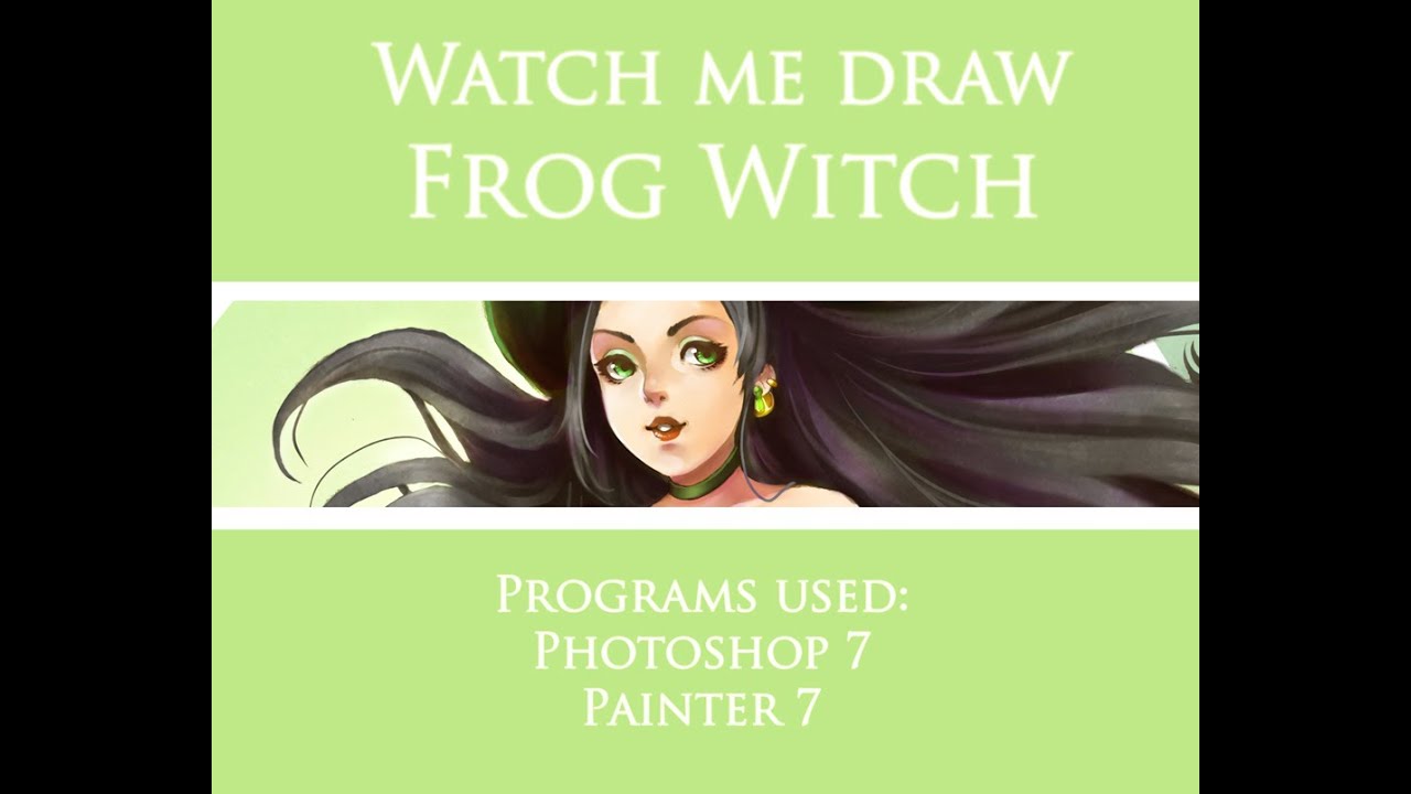 Watch me draw: Frog Witch