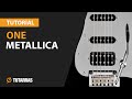 Como tocar ONE de Metallica en Guitarra electrica CLASE TUTORIAL