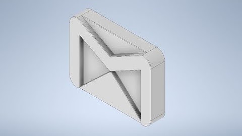 Modeling the Gmail logo | Autodesk inventor 2022