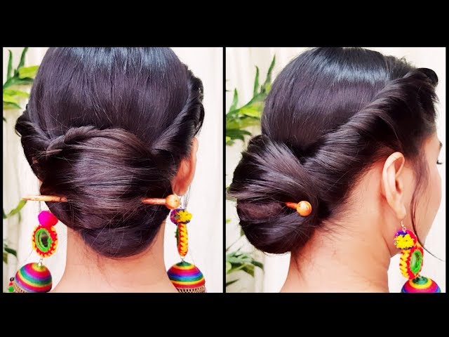 Indian Wedding Bun Hairstyle With Flowers and Gajra! | Wedding bun  hairstyles, Bridal hair buns, Bun hairstyles