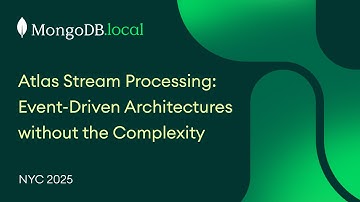 Atlas Stream Processing: Event-Driven Architectures without the Complexity