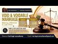 Void and Voidable marriage