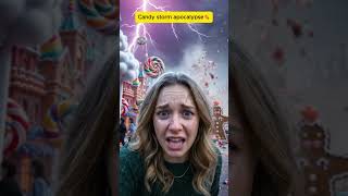 Candy Storm Apocalypse (2300) 🍫🌪️ Cinematic Vlog in a Living Chocolate Disaster | AI Horror World