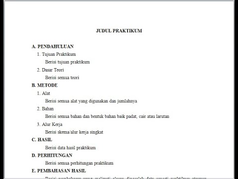 Video: Cara Membuat Laporan Praktikum: 10 Langkah (dengan Gambar)