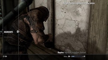 Skyrim - Invisible Alchemy Table