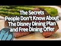 Disney Dining Plan SECRETS You Need To Know Before You Go to Disney World!