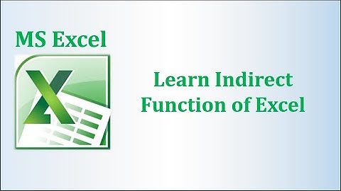 Excel INDIRECT Function: Lookup Values in Different Sheets / Excel Tabs