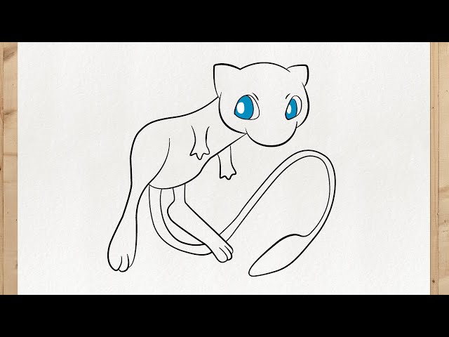 COMO DESENHAR O POKÉMON MEW FACILMENTE 