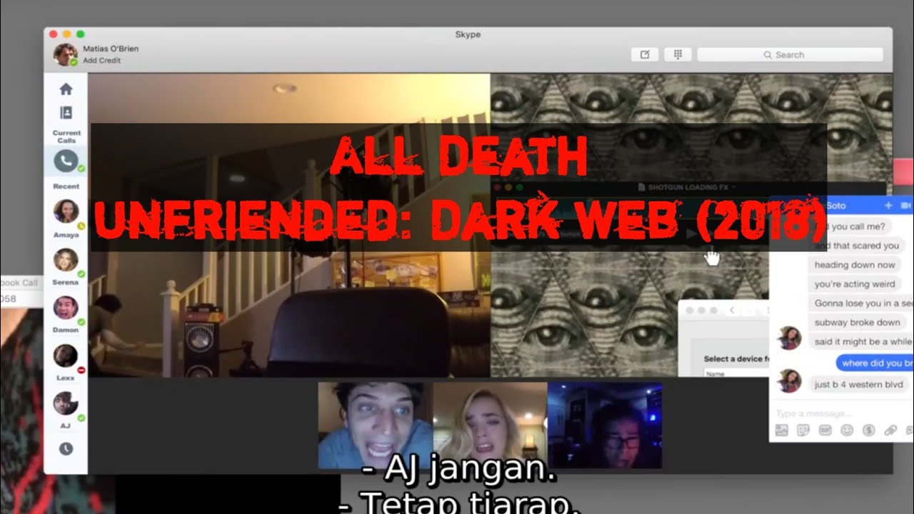 All Death - Unfriended: Dark Web (2018) All Death - Unfriended: Dark Web (2018)