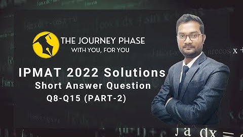 IPMAT 2022 IIM Indore Paper  solutions Part 2 | Qaunts SA