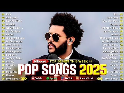 The Weeknd, Ed Sheeran, Rihanna, Selena Gomez, Bruno Mars, Maroon 5, Dua Lipa - Billboard Hot 100