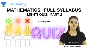 Mathematics | Full Syllabus Menti | Part 2 | Class 10 | Sajal Bhanushali Ma
