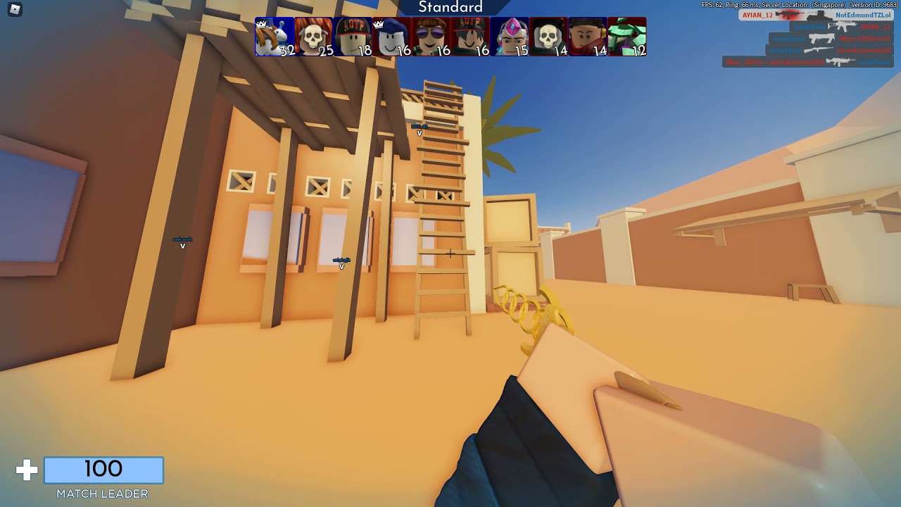 this ladder in roblox arsenal is very reliable guys YouTube