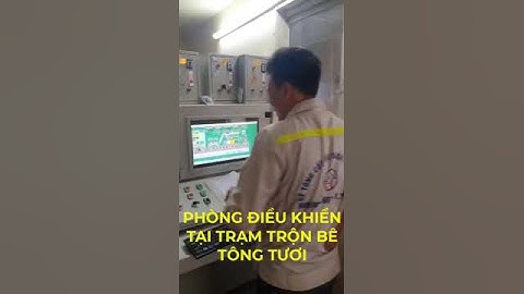 Bên trong phòng điều khiển tại trạm trộn bê tông tươi có gì AZ394#shorts