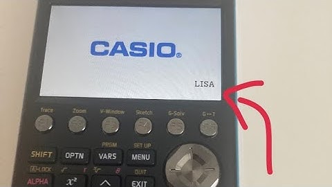 HOW TO: add your name in Graphing Calculator (fx-CG50)