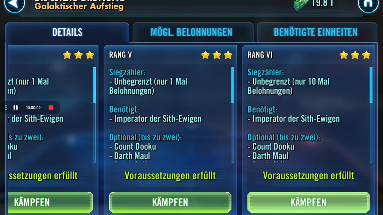 Gandogar Silberbart spielt GL Palpatine Event
