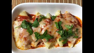 Coquilles farcies au ricotta et viande hachée. Beef And Cheese Stuffed Shells