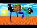 VIRAMOS MONSTROS PRESOS EM UM BLOCO NO MEIO DA LAVA NO MINECRAFT!