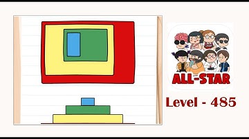 Brain test all star level 485 Adjust the side view according to the top view.