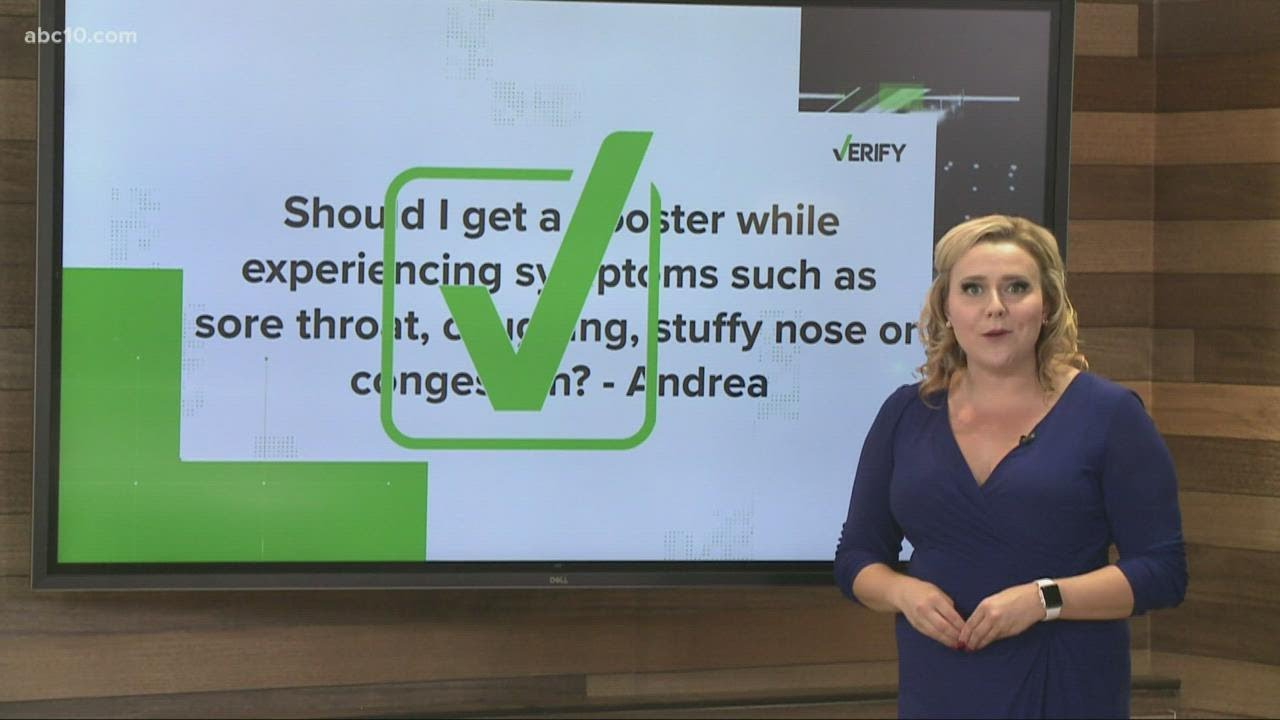 Can flu symptoms stop you from getting a COVID-19 booster shot? | VERIFY.