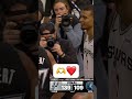 Rudy Gobert & Victor Wembanyama embrace after Spurs clinch the series