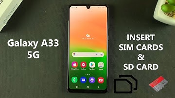 Dual SIM Galaxy A33 5G: How To Insert Nano SIM Cards and SD Card